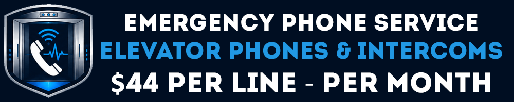 emergency phone service for elevators and intercoms at $44 per line