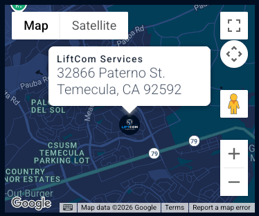 LiftCom Google Maps screenshot